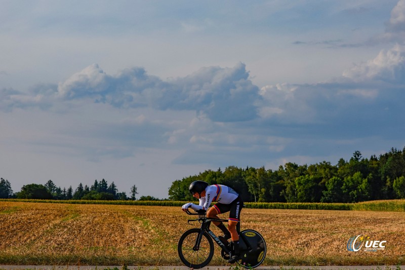 European Championships Munich 2022 - 2022 UEC Road Elite European Championships - Men's ITT - 17/08/2022 - Stepan Grigoryan (ARM) - photo Luca Bettini/UEC/SprintCyclingAgency?2022